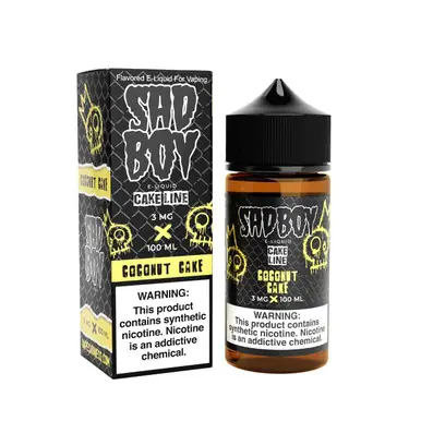 CakeLine Coconut Cake Synthetic Nicotine 100ml E-Juice | SadBoy
