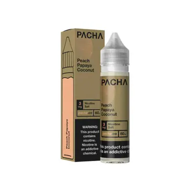 Peach Papaya Coconut Cream Synthetic Nicotine 60ml E-Juice | Pacha