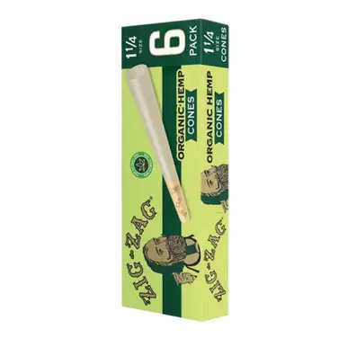 Zig Zag 1-1/4 Cones Pack of 1 | 6 COUNT