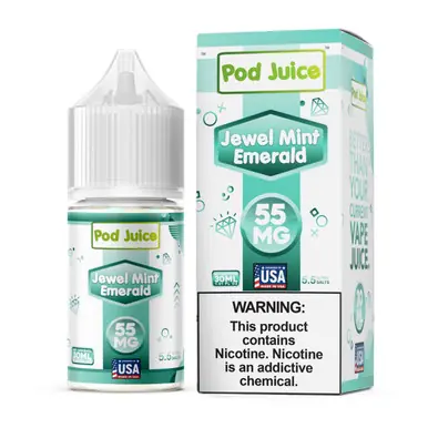 Salt Jewel Mint Emerald Tobacco Free Nicotine E-Juice 30ml | Pod Juice