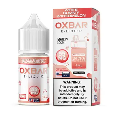 White Gummy Watermelon Tobacco Free Nicotine Salt 30ml | Pod x Oxbar Juice - Pod Juice
