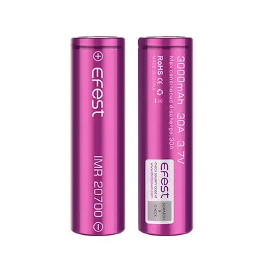 Efest 3000mAh 30A IMR 20700 Battery (Pack of 2)