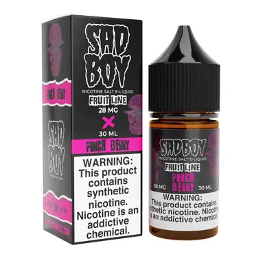FruitLine Punch Berry Synthetic Nicotine 30ml Salt E-Juice | SadBoy
