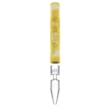 White Rhino Chillum To Straw Quartz Glow in the Dark Assorted Colors | 25 Count Display