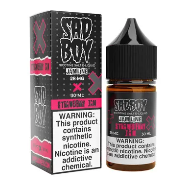 JamLine Strawberry Jam Synthetic Nicotine 30ml Salt E-Juice | SadBoy