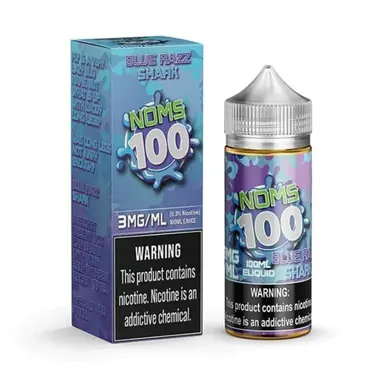 Blue Razz Shark 100ml E-Juice | Noms 100