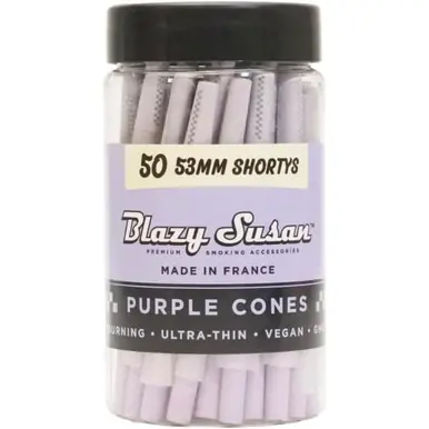 BLAZY SUSAN ULTRA THIN RICE PAPER 53MM PURPLE JAR | 50 COUNT