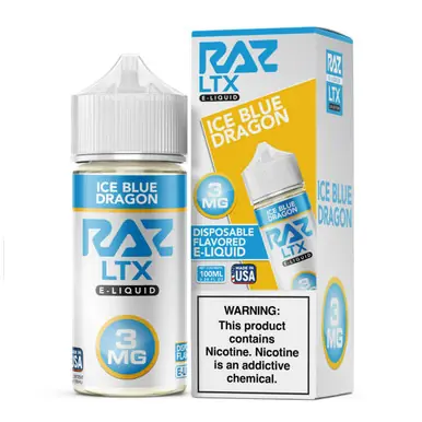 Pod Juice X Raz LTX Iced Blue Dragon Tobacco Free Nicotine 100ML E-Juice