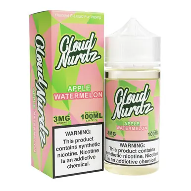 Watermelon Apple Synthetic Nicotine 100ml E-Juice | Cloud Nurdz