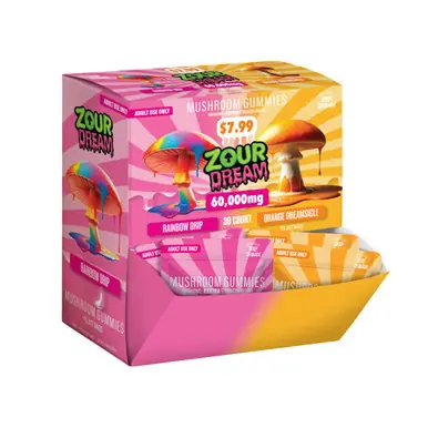 Zour Dream Edible Mushroom Gummies 60000MG | 30 Count - Zour Stash