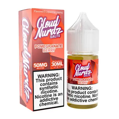 Salts Pomegranate Berry Synthetic Nicotine 30ml E-Juice | Cloud Nurdz