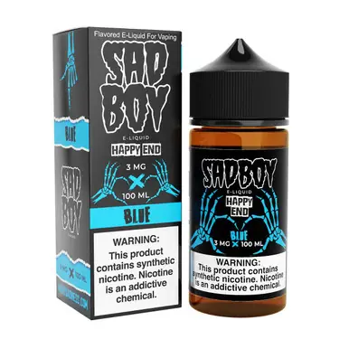Happy End Blue Synthetic Nicotine 100ml E-Juice | SadBoy
