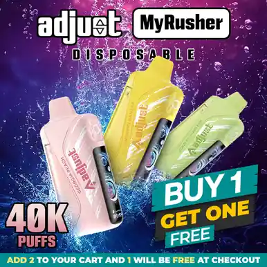 Adjust MyRusher Disposable | 40K Puffs - Buy 1 Get 1 Free