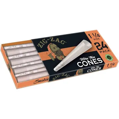 Zig Zag 1-1/4 Cones Pack of 1 | 24 COUNT