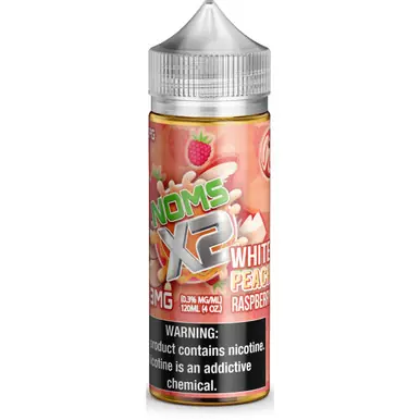 White Peach Raspberry 120ml E-Juice | Noms X2