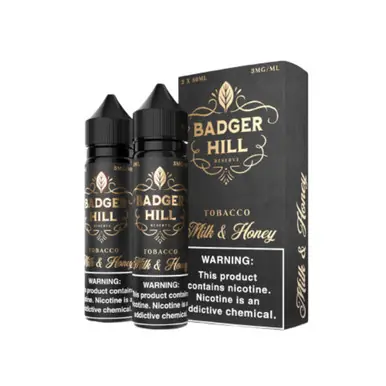 Milk & Honey Tobacco 120ml E-Juice | Badger Hill Reserve