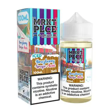 Iced Brazberry Grape Acai 100ml E-Juice | MRKTPLCE