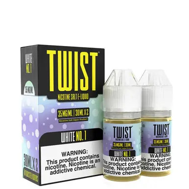 White No.1 60ml Salt E-Juice | Twist E-Liquids