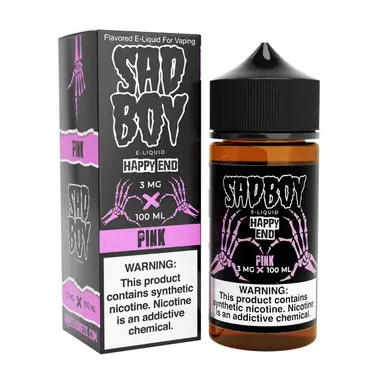 Happy End Pink Synthetic Nicotine 100ml E-Juice | SadBoy