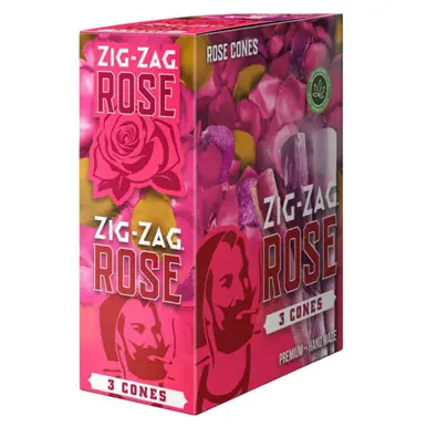 ZIG ZAG ROSE CONES-3 COUNT | Pack of 8