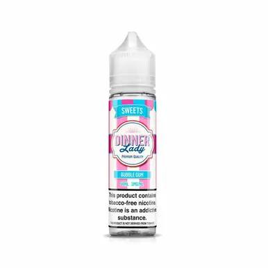 Bubblegum Tobacco Free Nicotine 60ml E-Juice | Dinner Lady