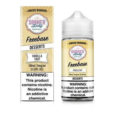 Vanilla Tart 100ml E-Juice | Dinner Lady