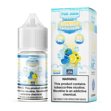 Salt Blue Razz Lemonade Freeze Tobacco Free Nicotine E-Juice 30ml | Pod Juice