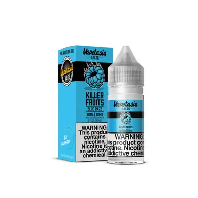 Salts Killer Fruits Blue Razz 30ml Synthetic Nicotine E-Juice | Vapetasia