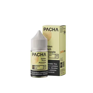Salts Golden Peach Pineapple Synthetic Nicotine E-Juice 30ml | Pacha