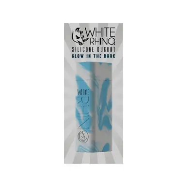 White Rhino Silicone Dugout Glow in the Dark Assorted Colors | 20 Count Display