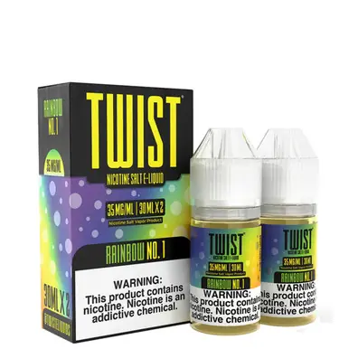 Rainbow No.1 60ml Salt E-Juice | Twist E-Liquids
