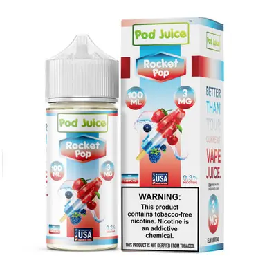 Rocket Pop Tobacco Free Nicotine E-Juice 100ml | Pod Juice