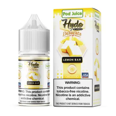 Salt Lemon Bar Tobacco Free Nicotine E-Juice 30ml | Pod Juice X Hyde
