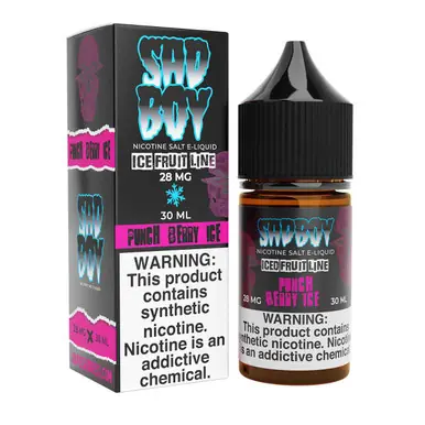 Iced FruitLine Punch Berry Ice Synthetic Nicotine 30ml Salt E-Juice | SadBoy