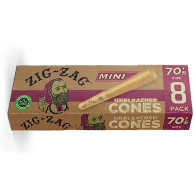 Zig Zag 70MM Cones Pack of 1 | 8 COUNT