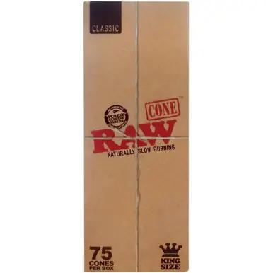 Raw King Size Cones | 75 COUNT Classic