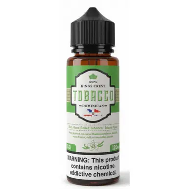 Dominican Tobacco 120ml E-Juice | King's Crest