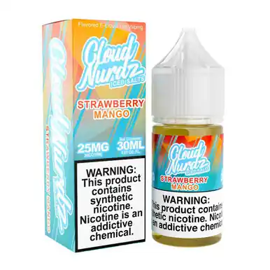 Salts Iced Strawberry Mango Synthetic Nicotine 30ml E-Juice | Cloud Nurdz