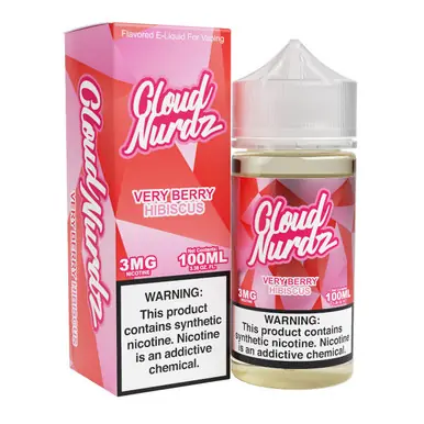 Very Berry Hibiscus Synthetic Nicotine 100ml E-Juice | Cloud Nurdz