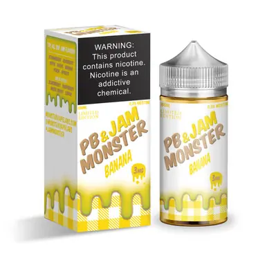 Banana 100ml E-Juice | PB & Jam Monster