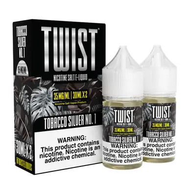 Tobacco Silver No.1 60ml Salt E-Juice | Twist E-Liquids