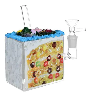 Cake N Bake Slice Glass Waterpipe - Dabtized