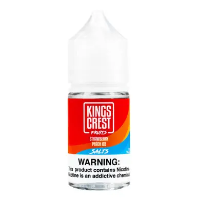 Fruits Salts Strawberry Peach Ice 30ml E-Juice | King's Crest