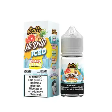 Salts Iced Island Orange 30ml E-Juice | Hi Drip