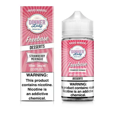 Strawberry Meringue 100ml E-Juice | Dinner Lady