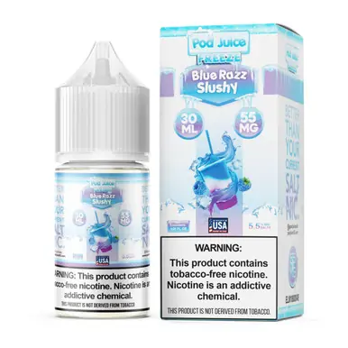 Salt Blue Razz Slushy Freeze Tobacco Free Nicotine E-Juice 30ml | Pod Juice