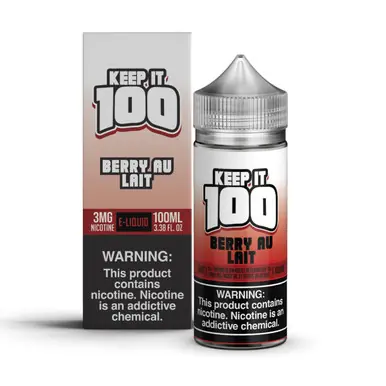Berry Au Lait 100ml E-Juice | Keep it 100