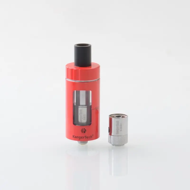 Authentic KangerTech CLTANK 4.0 Sub Ohm Tank Atomizer - Red, 4ml, 0.15ohm / 0.5ohm, 22mm Diameter