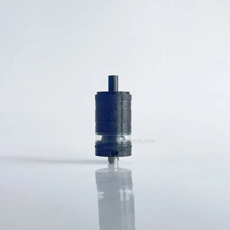 RekaVape Old School Ost R Dama Style MTL RTA Atomizer - Black, 316SS + POM, Air Pin 1.0, 1.2, 1.5, 1.8mm, 4.5ml, 22mm Diameter