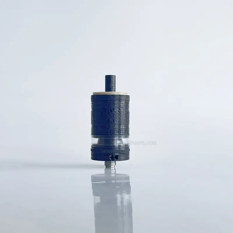 RekaVape Old School Ost R Dama Style MTL RTA Atomizer - Black, 316SS + PEEK, Air Pin 1.0, 1.2, 1.5, 1.8mm, 4.5ml, 22mm Diameter